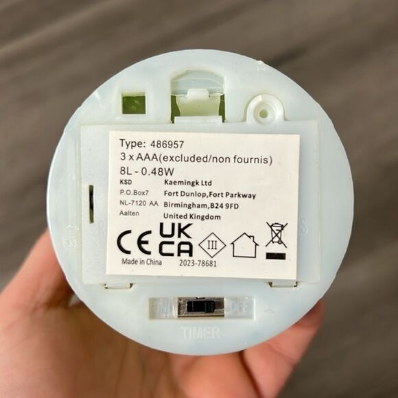 Lumineo Green Glass Mushroom Light Battery Operated with Timer New in Box - Picture 4 of 7